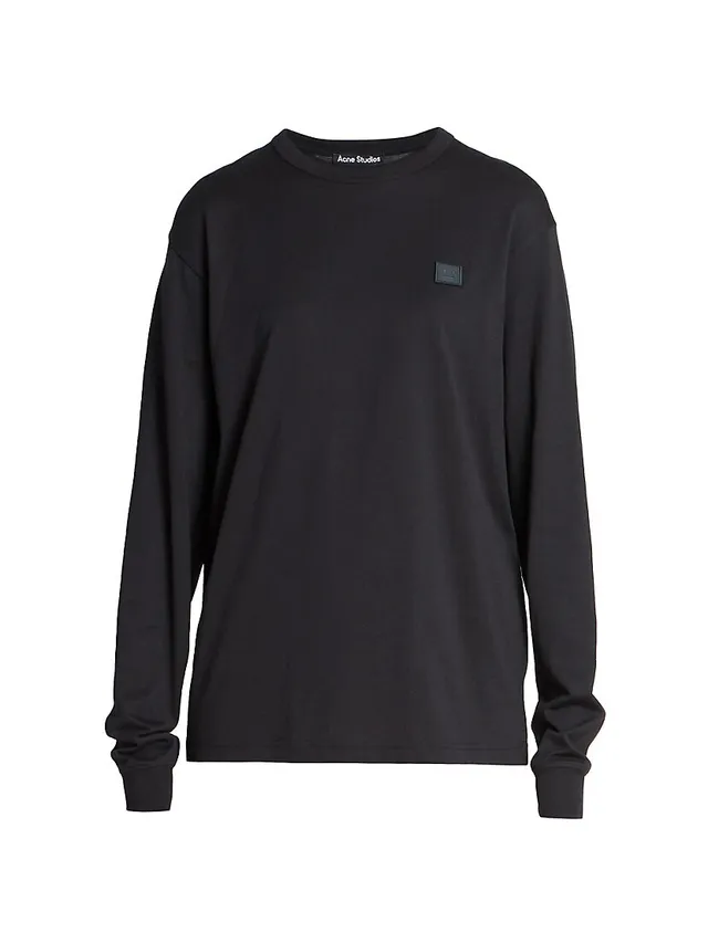 Shop Balenciaga Fashion Institute Fitted Long Sleeve T-shirt