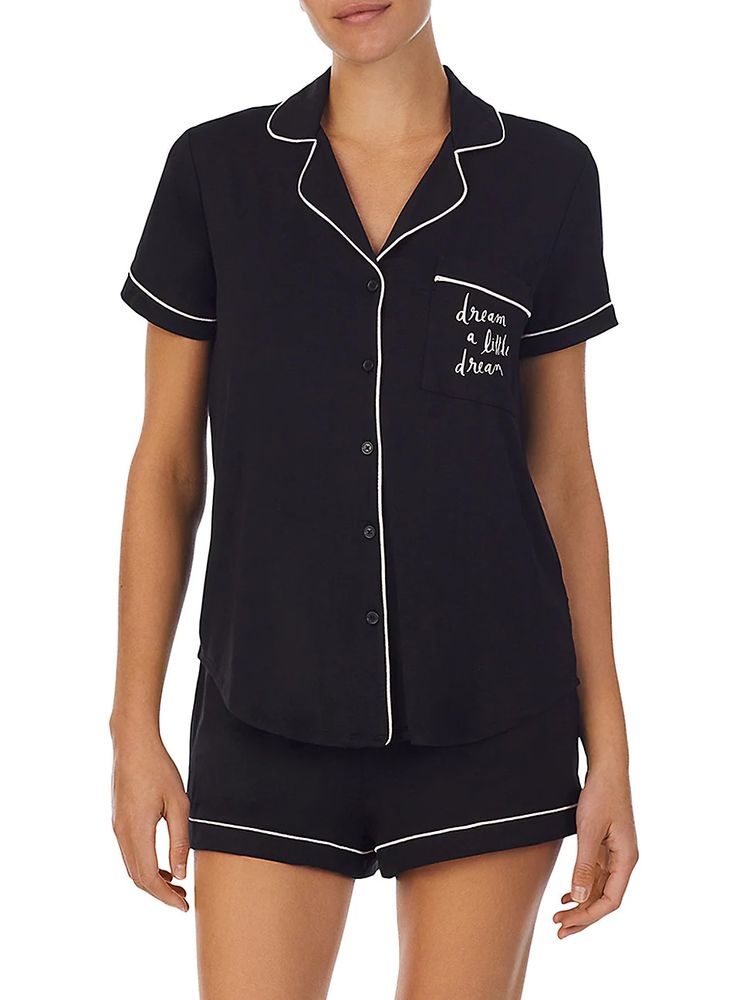 Kate spade new york Women's 2-Piece Pajama Set - Black | The Summit