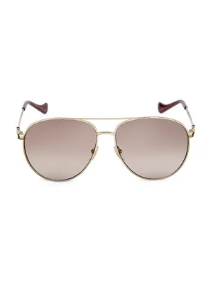 61MM Pilot Sunglasses
