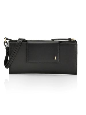 Women's Le Pichoto Leather Shoulder Bag - Black