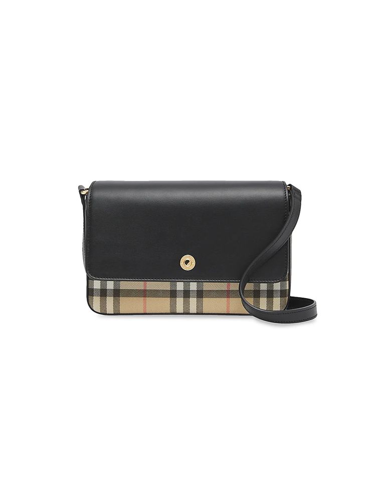 Burberry Women's New Hampshire Vintage Check Shoulder Bag - Black | The  Summit