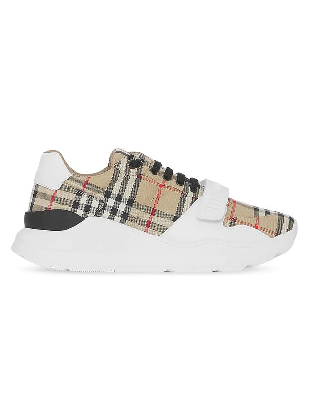 Burberry Women's Larkhall Vintage Check Canvas Sneakers - Archive Beige |  The Summit