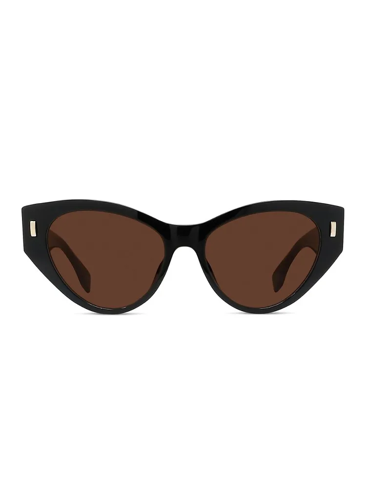 FENDI FIRST Rimless Metal Sunglasses