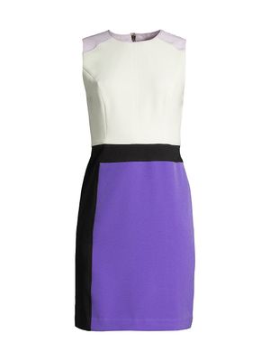 Women's Colorblock Sheath Dress - Size 4