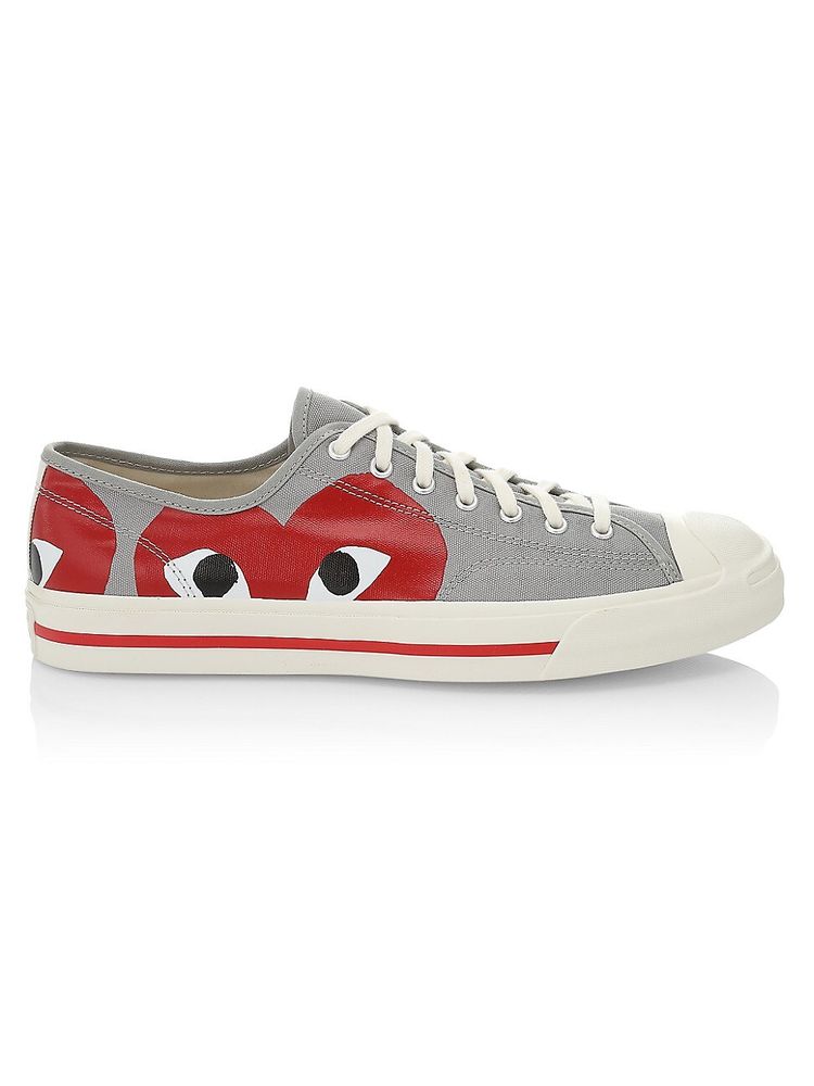 Comme des PLAY Men's CdG PLAY x Unisex Jack Purcell Low-Top Sneakers Red | The Summit