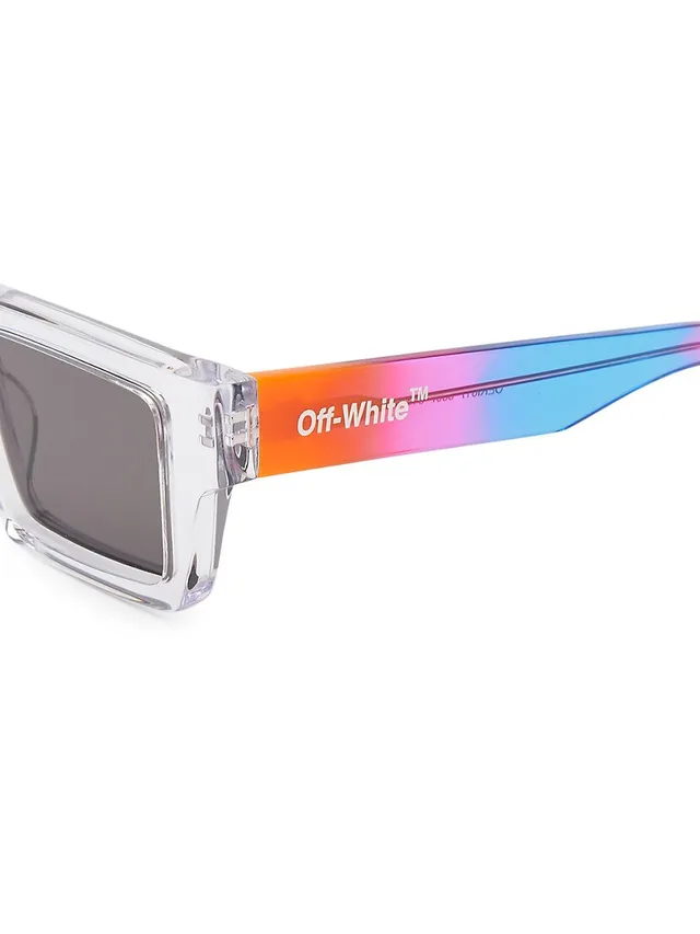 Off-White Men's Nassau Rectangle Acetate Sunglasses