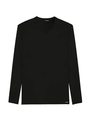 Shop Balenciaga Fashion Institute Fitted Long Sleeve T-shirt