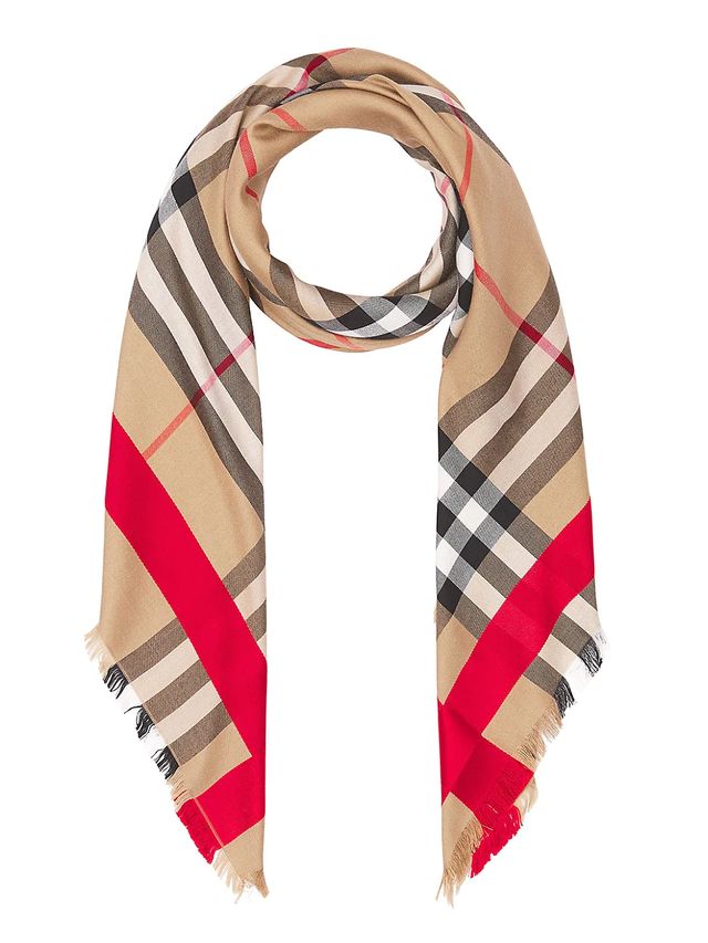 Burberry Women's Vintage Check Silk & Wool Scarf - Archive Beige | The  Summit