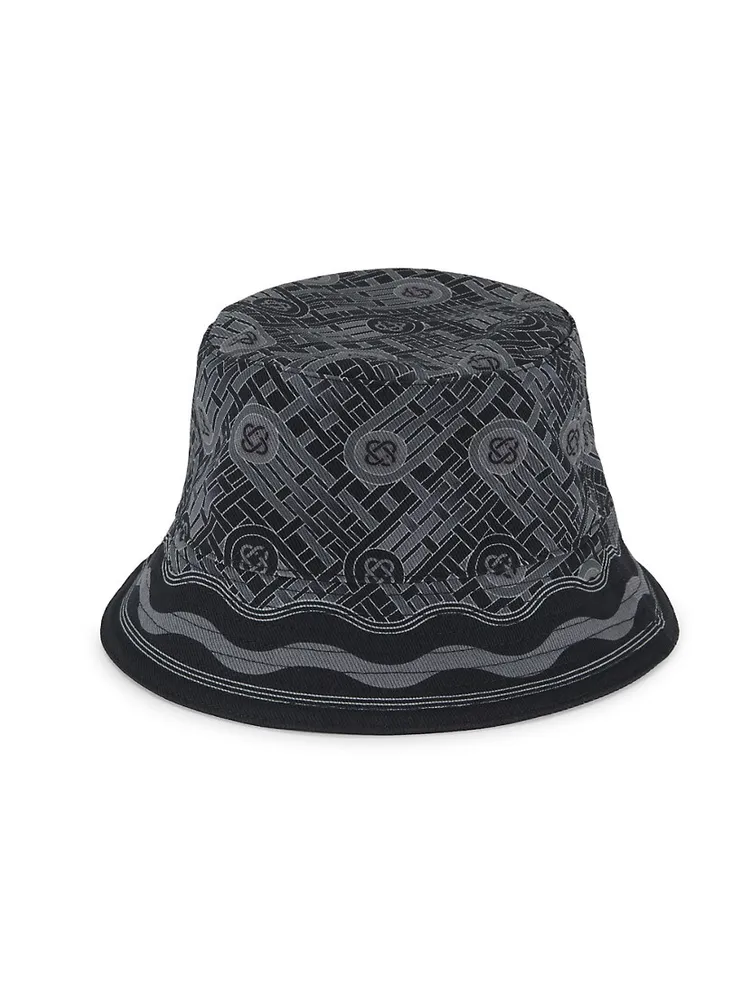 Men's Denim Visetos Jacquard Bucket Hat