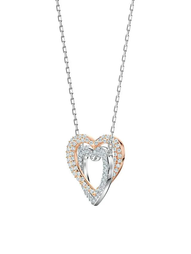 Belk Aqua heritage precision cut Crystal Clover Necklace