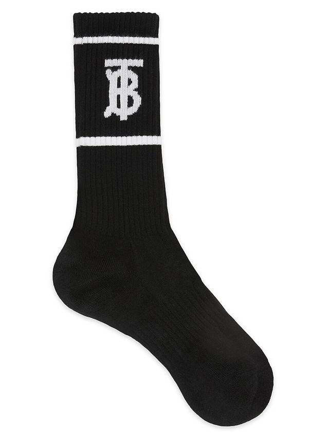 Burberry Men's Monogram Logo Crew Socks | The Summit