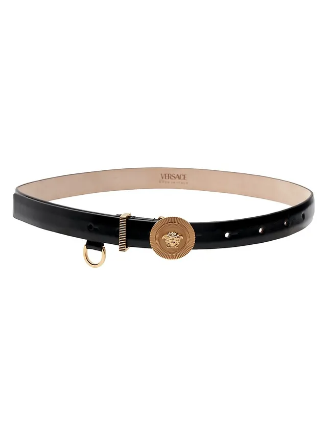 Versace Medusa Barocco Reversible Leather Belt Multi