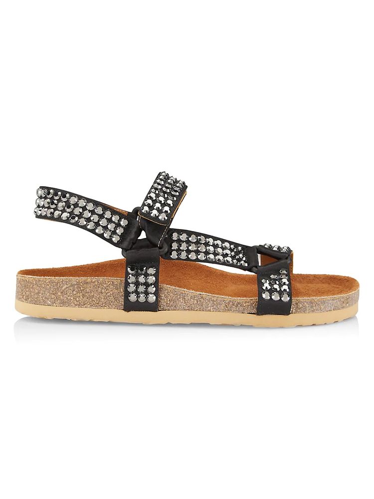 See by Chloé Women's Carey Studded Leather Sandals - Black | The Summit