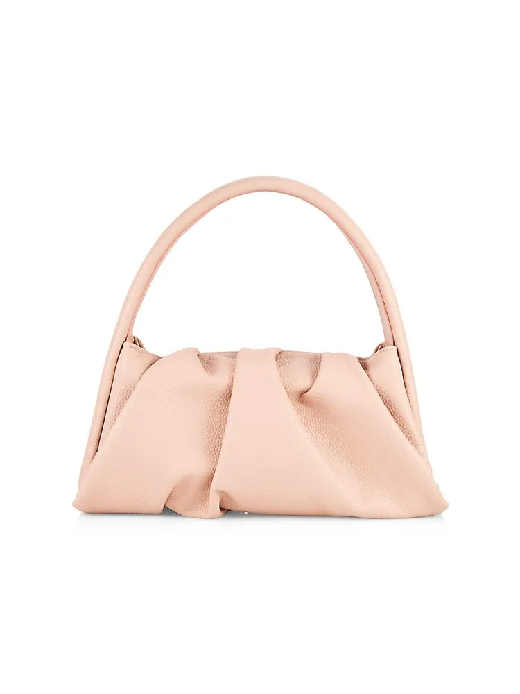 Themoir ruched faux leather tote bag