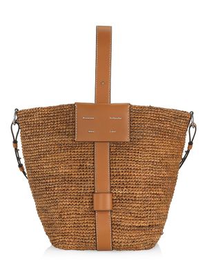 Women's Sullivan Raffia Bucket Bag - Honey