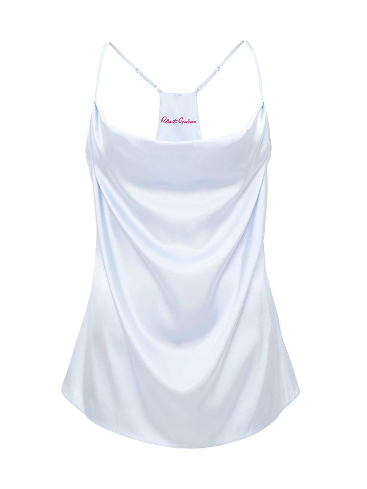 Robert Graham Women's Rosa Stretch Silk Camisole - Light Blue | The Summit