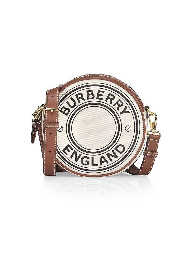 Burberry Women's Louise Logo Canvas Crossbody Bag - Natural | The Summit