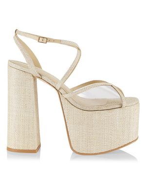 Prada Women's Rubber Cage Platform Sandals | The Summit