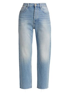 Hudson Jeans Women's Nico High-Rise Stretch Straight Ankle Jeans - Good Times - Size 29 | The