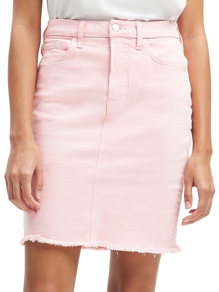 Relaterede vigtig video Jen7 Women's Denim Pencil Skirt - Coral Pink - Size 32 | The Summit