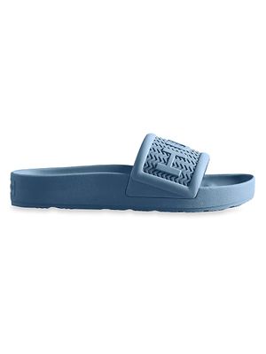 Men's Logo Bloom Algae Foam Slides - Stornoway Blue - Size 12 Sandals