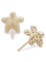 Sydney Evan 14K Gold Tiny Plumeria Stud