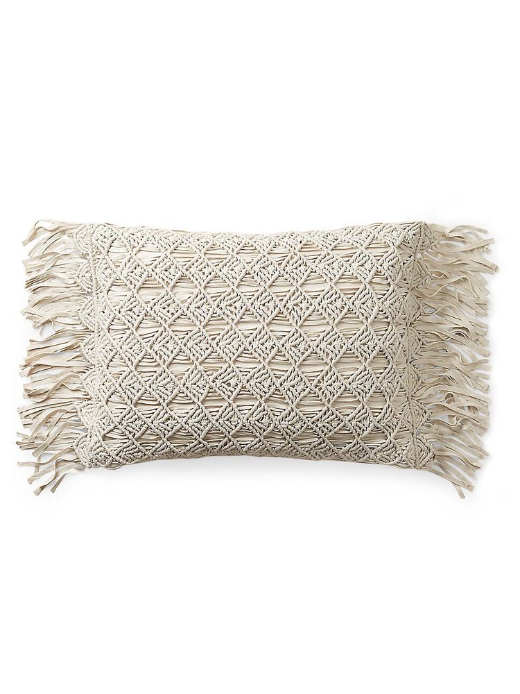 Ralph Lauren Marlie Linen Throw Pillow - Cream | The Summit