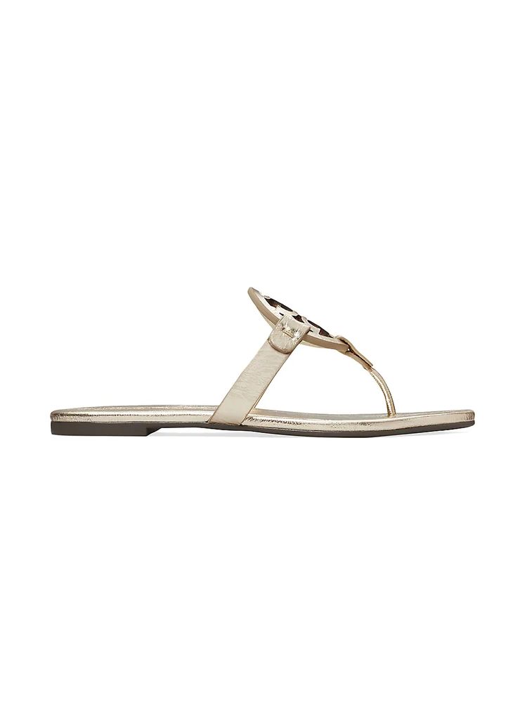 Tory Burch Women's Miller Soft Sandal, Metallic Leather - Spark Gold | The  Summit