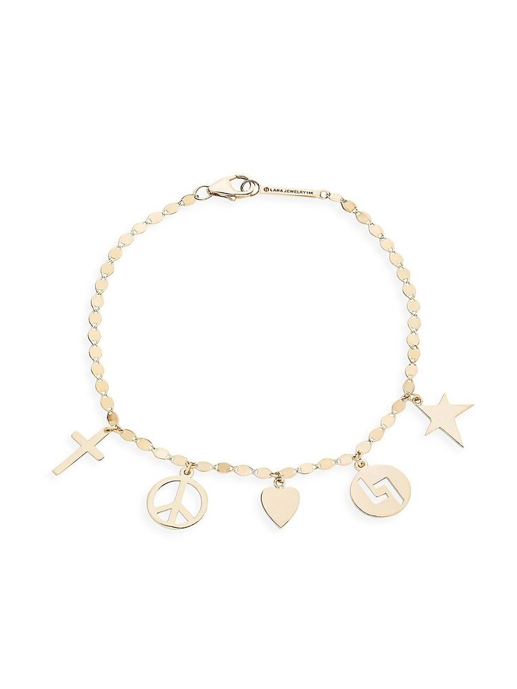 14k charm bracelets for women