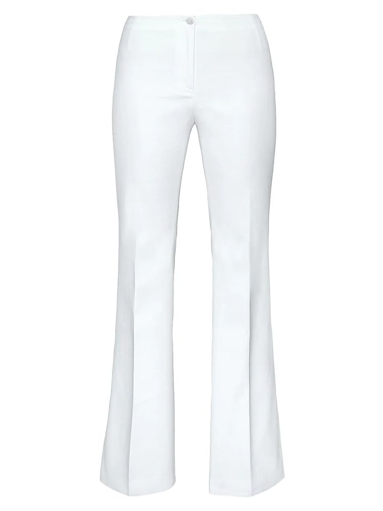 Santorelli Women's Isabelle Flared Leg Trousers - Ivory - Size 12 | The  Summit