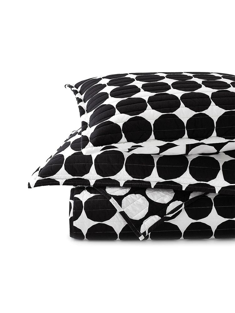 Marimekko Pienet Kivet Quilt & Sham Set - Black - Size Twin | The Summit