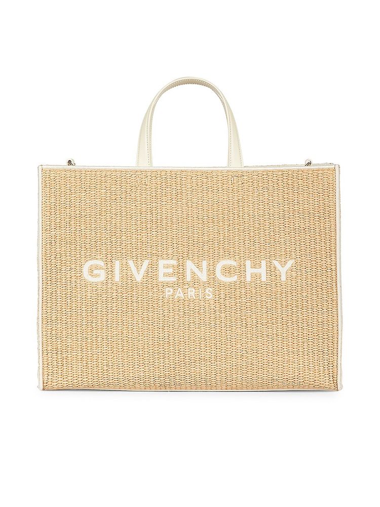Givenchy Women's Medium G-Tote Raffia Shopper - Natural | The Summit