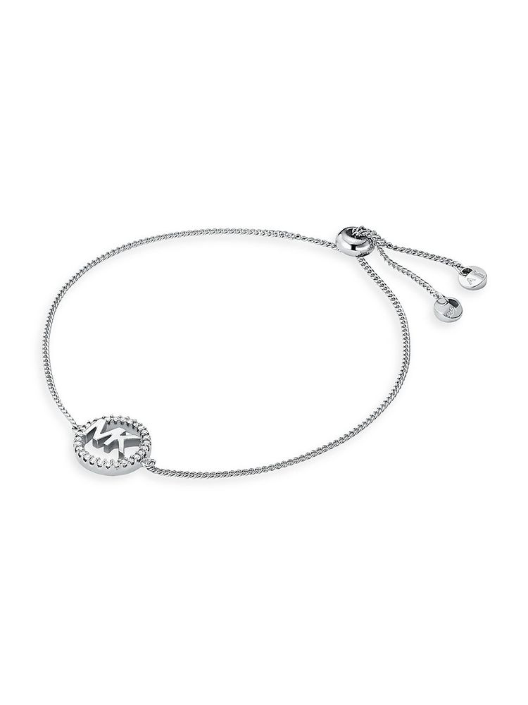 Michael Kors Women's Sterling Silver & Cubic Zirconia Round Monogram Charm  Bracelet | The Summit