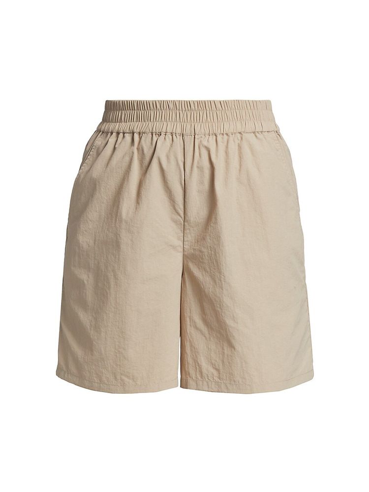 Gestuz Women's Avalangz High-Waist Nylon Shorts - Pure Cashmere | The Summit