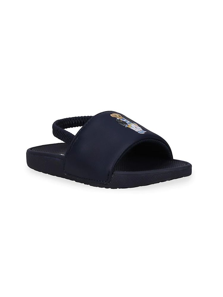 Polo Ralph Lauren Kid's Cayson Bear Slide Sandals - Navy | The Summit