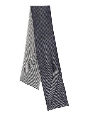 Men's COLLECTION Twisted Wool-Blend Scarf - Navy