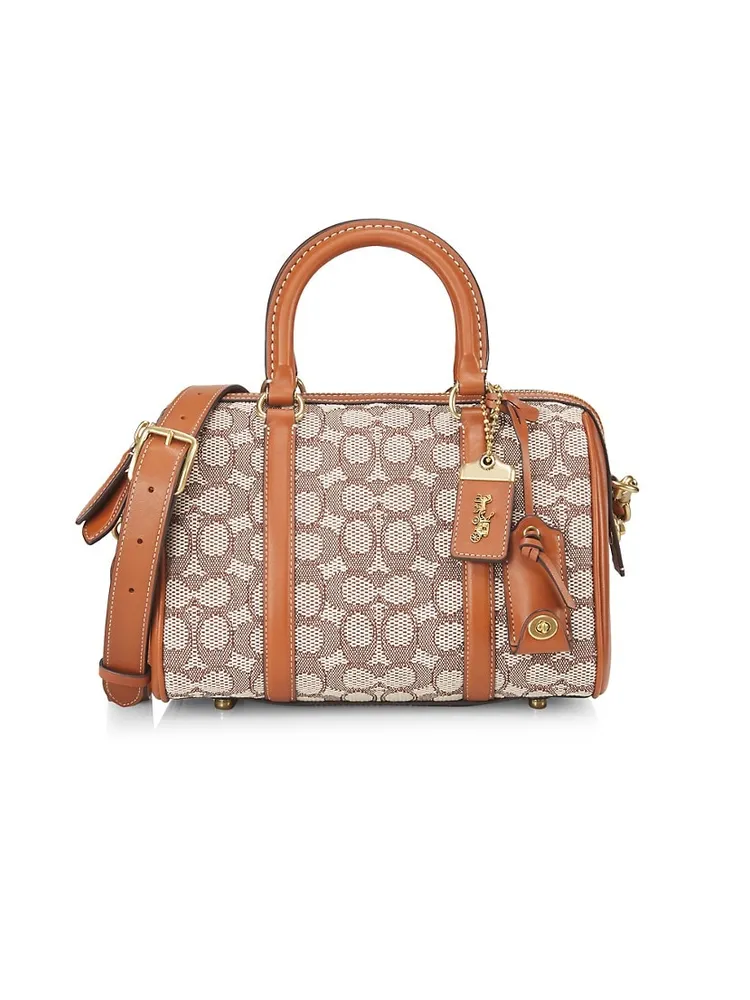 COACH Signature C Jacquard Medium Duffle Shoulder Bag 