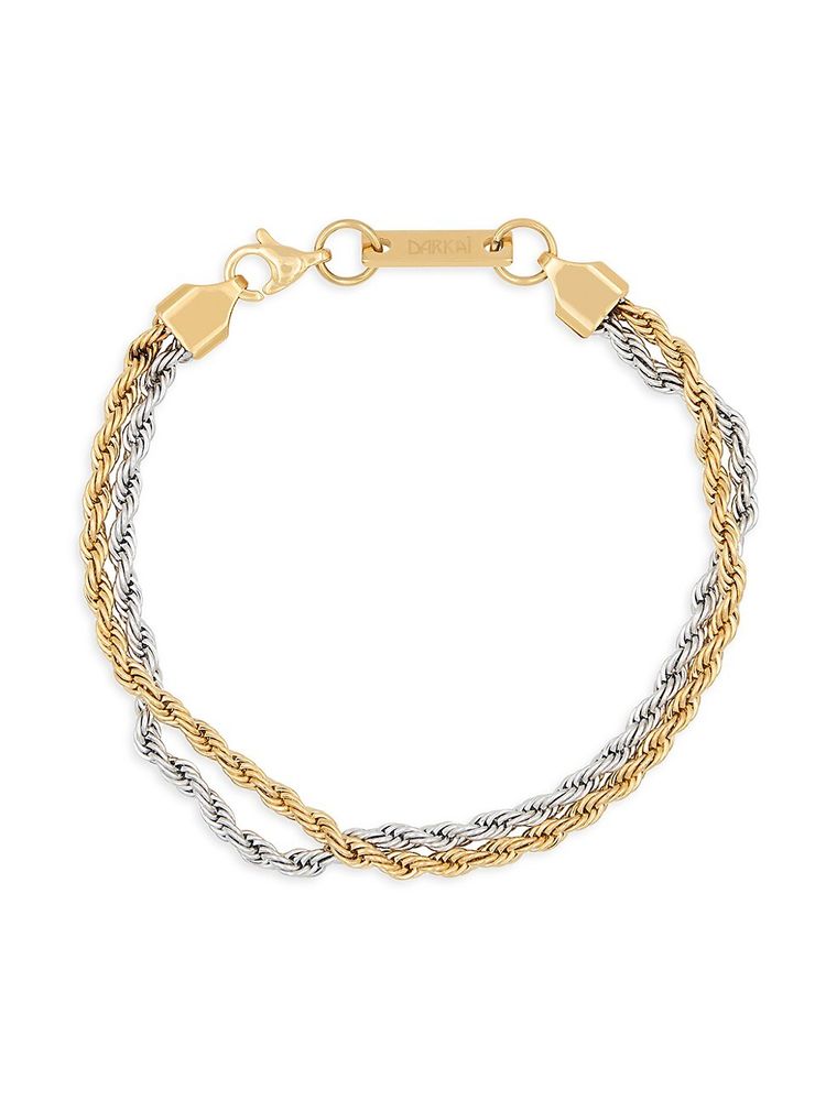 gold plated rope bracelet