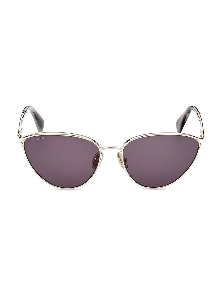 Max Mara Women's 56MM Cat Eye Sunglasses - Dark Brown | The Summit