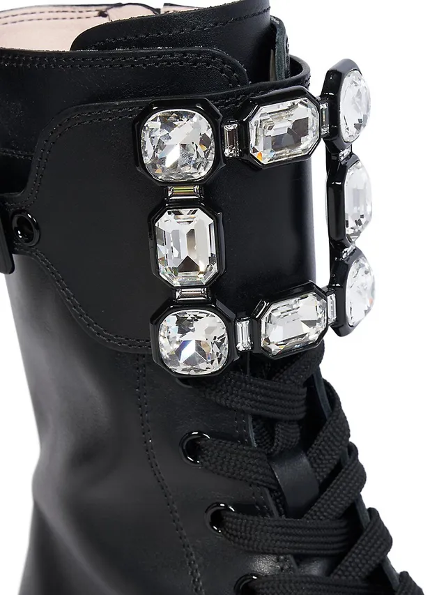 Walky Viv' Rhinestone Buckle Socks Ankle Boots in Fabric Black Woman  RVW62833950ERI42B999