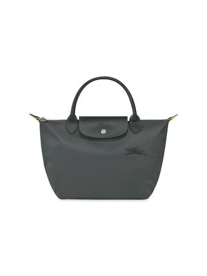 Women's Small Le Pliage Green Top Handle Bag - Graphite