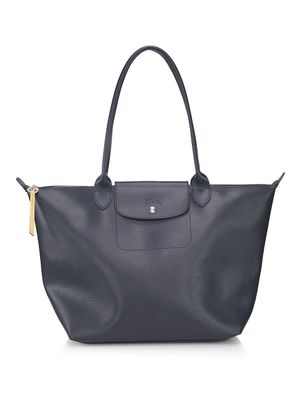 Women's Large Le Pliage City Shoulder Tote - Navy