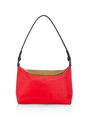 Women's Le Pliage Colorblock Canvas Shoulder Bag - Kiss Red