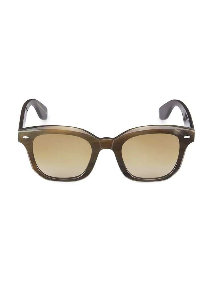 Brunello Cucinelli & Oliver Peoples Women's Filu' Horn 50MM Square  Sunglasses - Light Brown | The Summit