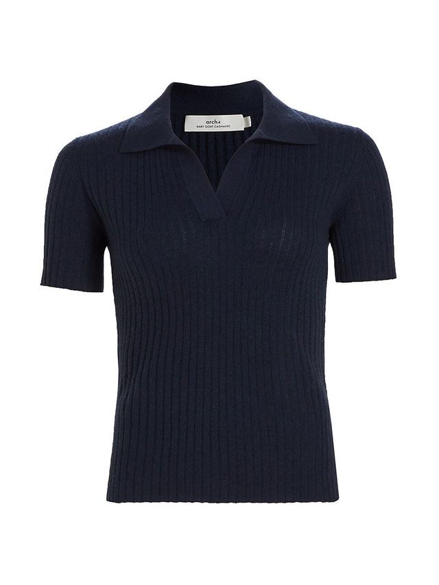 Tory Burch Ribbed Knit Polo | The Summit