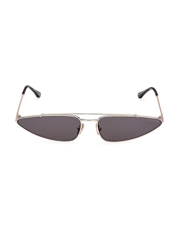 Tom Ford Men's Cam 65MM Cat Eye Sunglasses - Rose Gold | The Summit