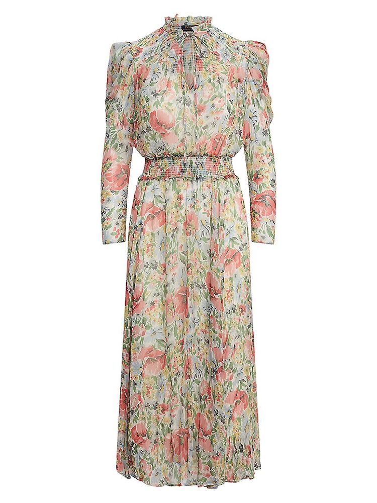 Polo Ralph Lauren Women's Abrele Long-Sleeve Dress - Rose Floral - Size XS  | The Summit