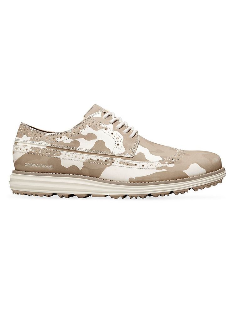 Cole Haan Men's Leather Golf Oxfords Camo | The Summit