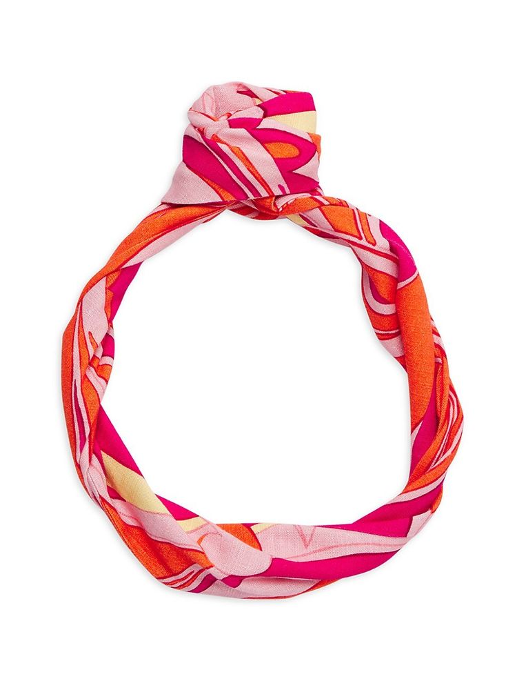 Cult Gaia Women's Printed Silk Headband - Rose | The Summit