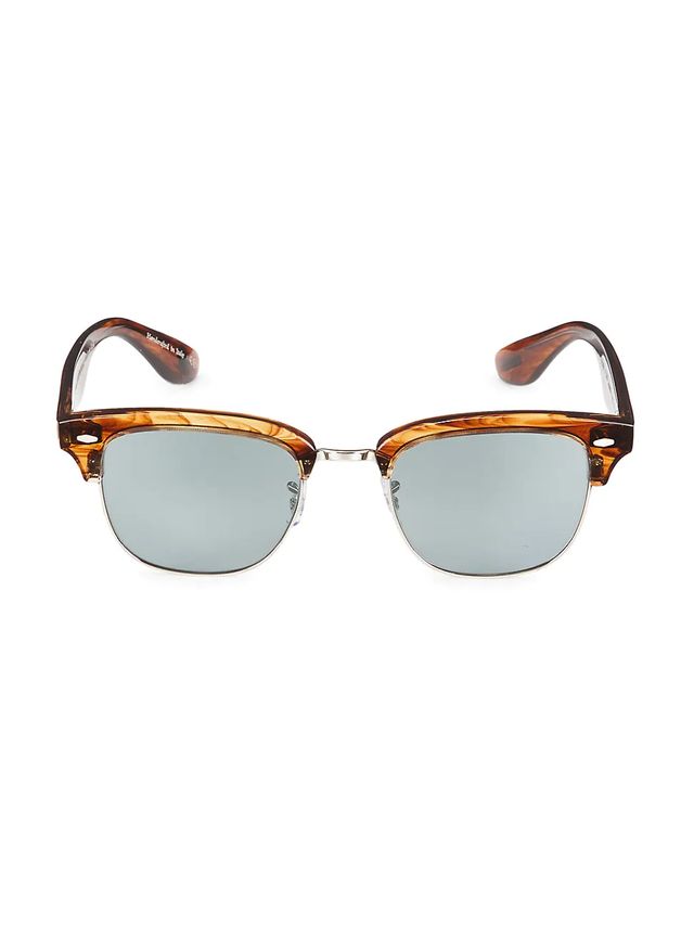 Brunello Cucinelli & Oliver Peoples Men's Brunello Cuccinelli x Oliver  Peoples 48MM Capannelle Sunglasses - Blue | The Summit